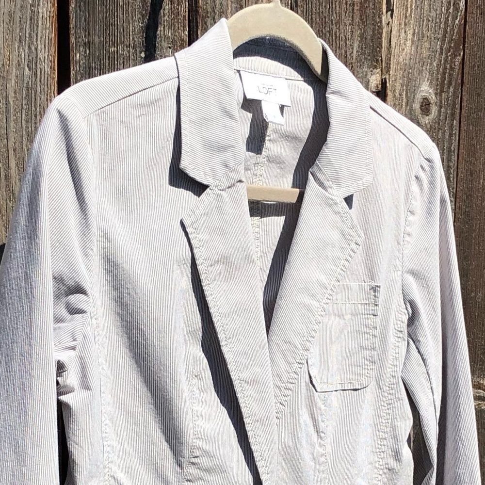 Loft One Button Blazer Jacket Size 2 - image 8